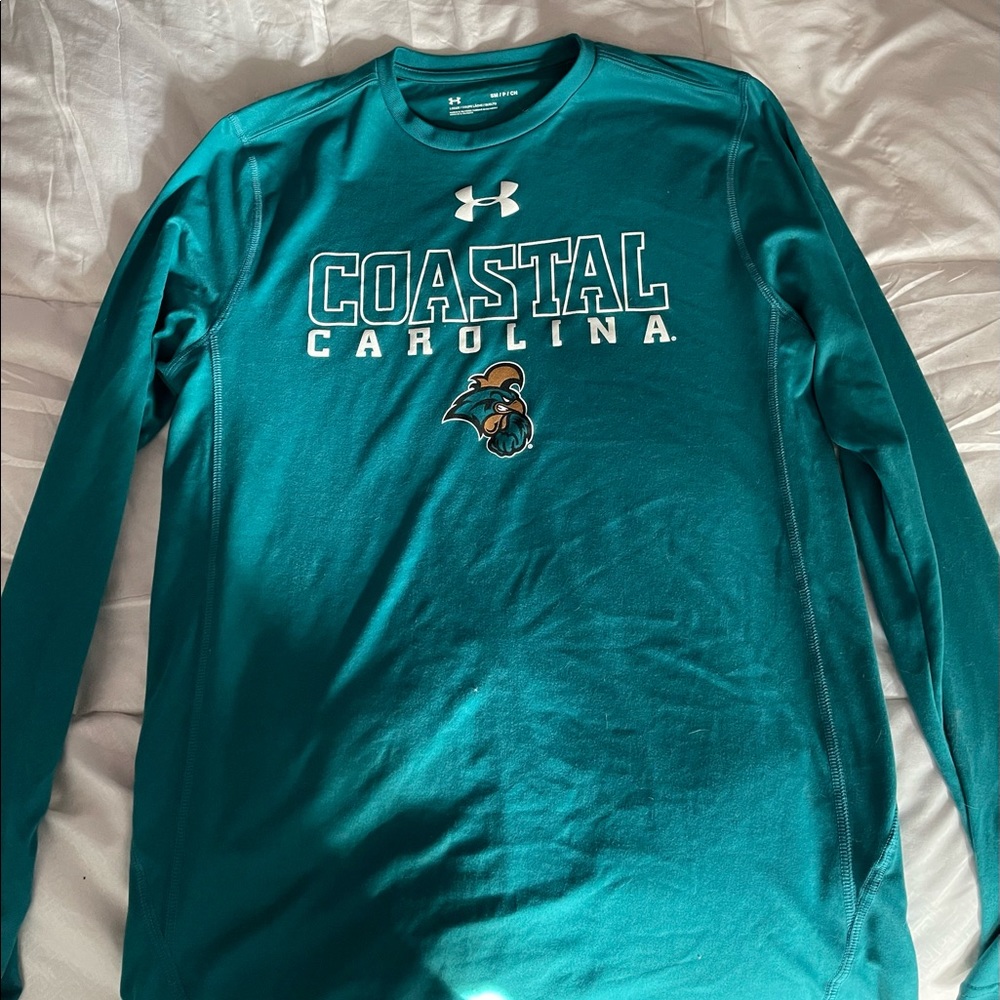 Under Armor teal coastal carolina long sleeve
